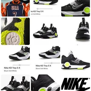 Nike KD Trey MENS Sneakers - Black, Volt, White